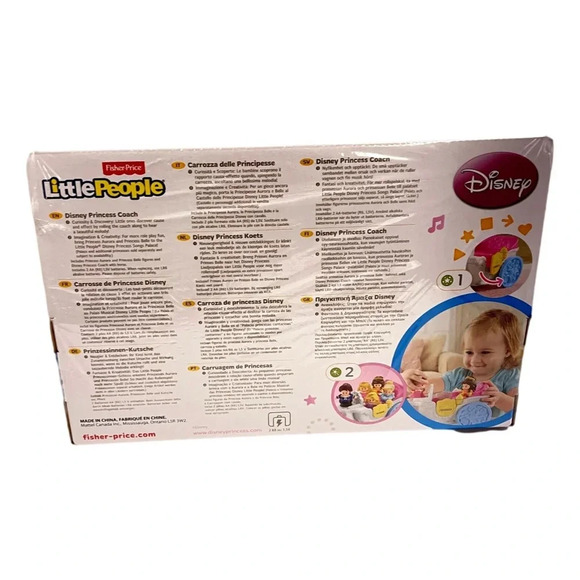Fisher-Price Little People Disney Princess Belle & Aurora Coach  Sounds 2014 New - Picture 2 of 7